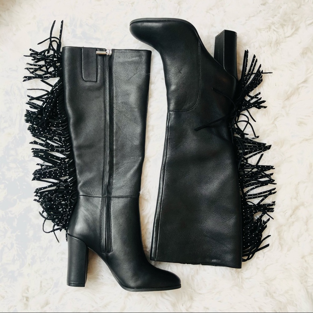 KENNETH COLE Justin Fringe Boot Studs Sz 6.5 - Picture 6 of 13